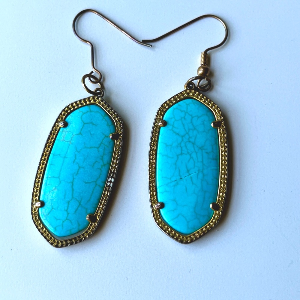 Kendra Scott Blue Turquoise earrings
